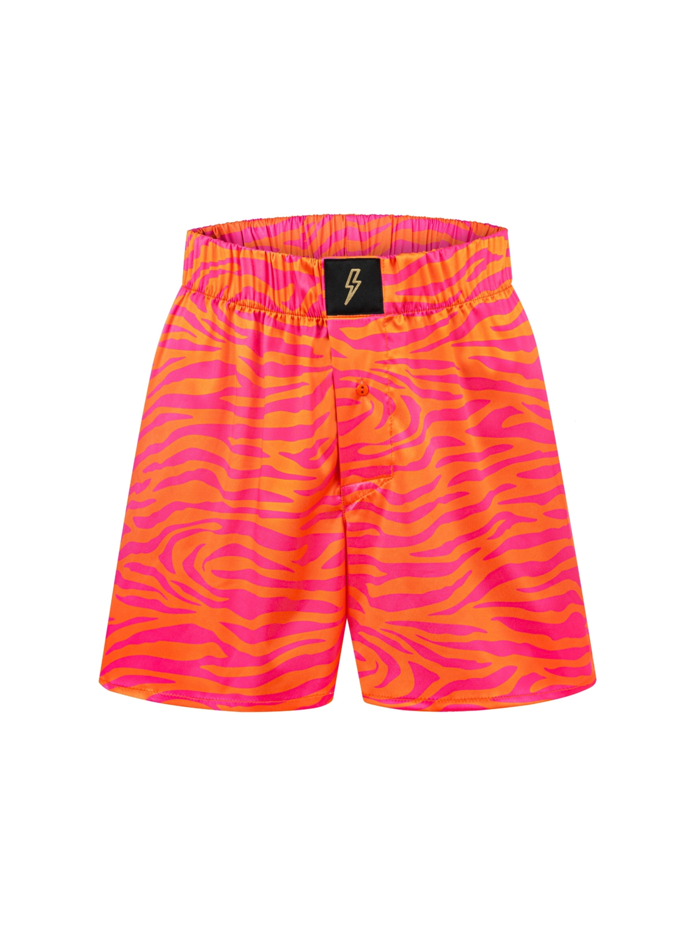 EKCENTRIK Loose fit Pants 'Wild Sunrise' in Red: front