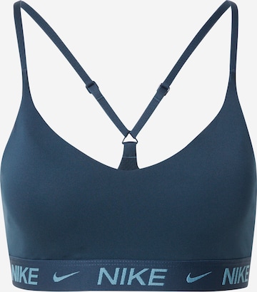 NIKE Спортивный бюстгальтер 'INDY' в Синий: спереди