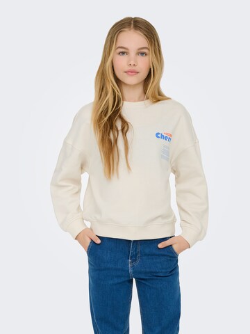 ONLY GIRLS Свитшот 'KOGPHILEA' в Бежевый