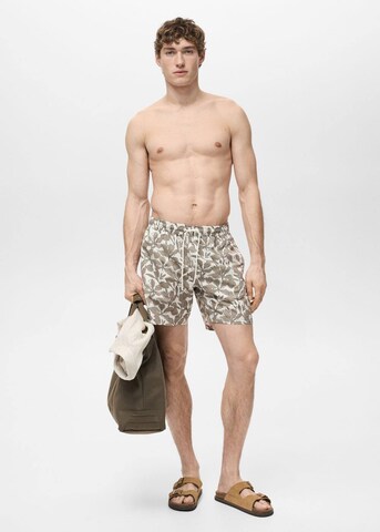 MANGO MAN Board Shorts 'Flor' in Green