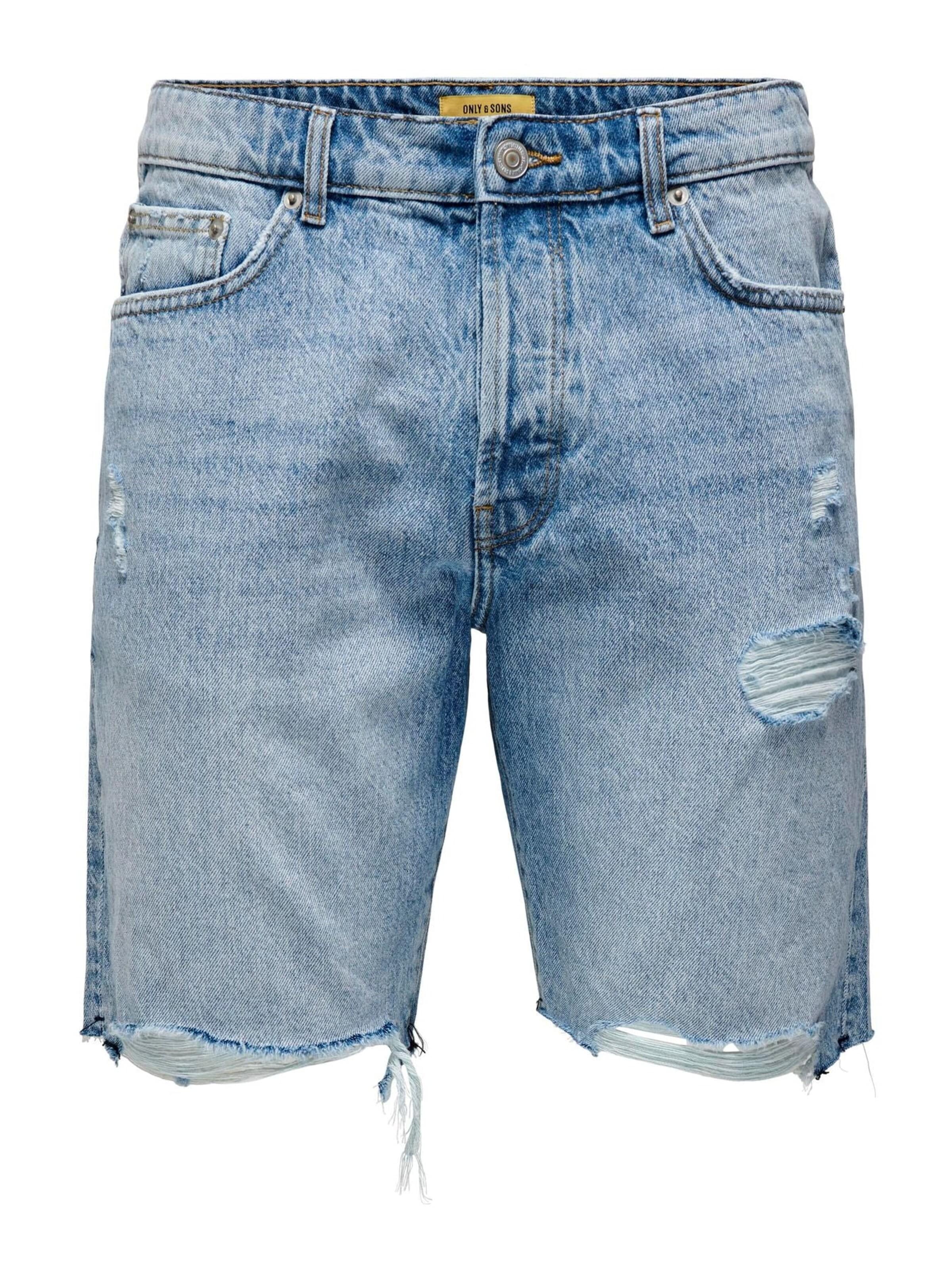Regular Jean 'Pantaloncini Only&Sons 22024981' Only & Sons en bleu : devant