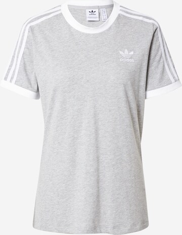 ADIDAS ORIGINALS T-Shirt 'Adicolor Classics 3-Stripes' in Grau: predná strana