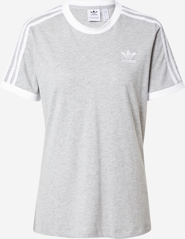 Tricou 'Adicolor Classics 3-Stripes' de la ADIDAS ORIGINALS pe gri: față