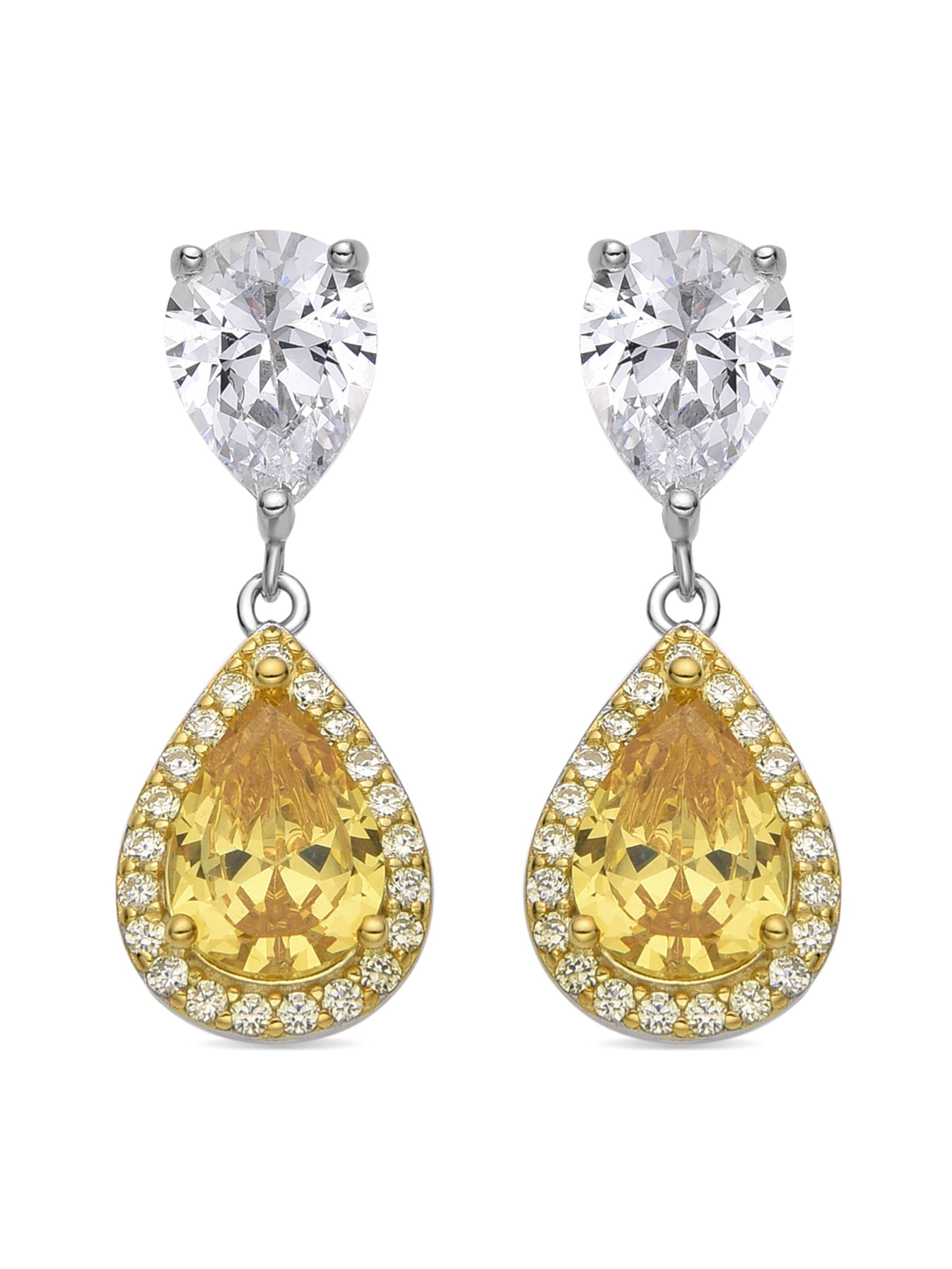 Orecchini 'Norax' di Luxenter in giallo: frontale