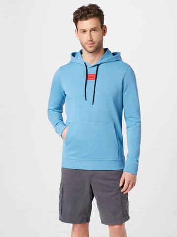 HUGO Sweatshirt 'Daratschi214' in Blauw: voorkant