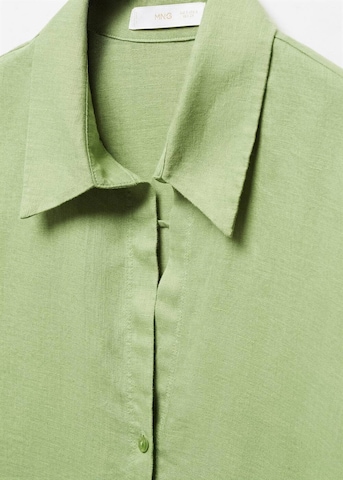 MANGO Bluza | zelena barva