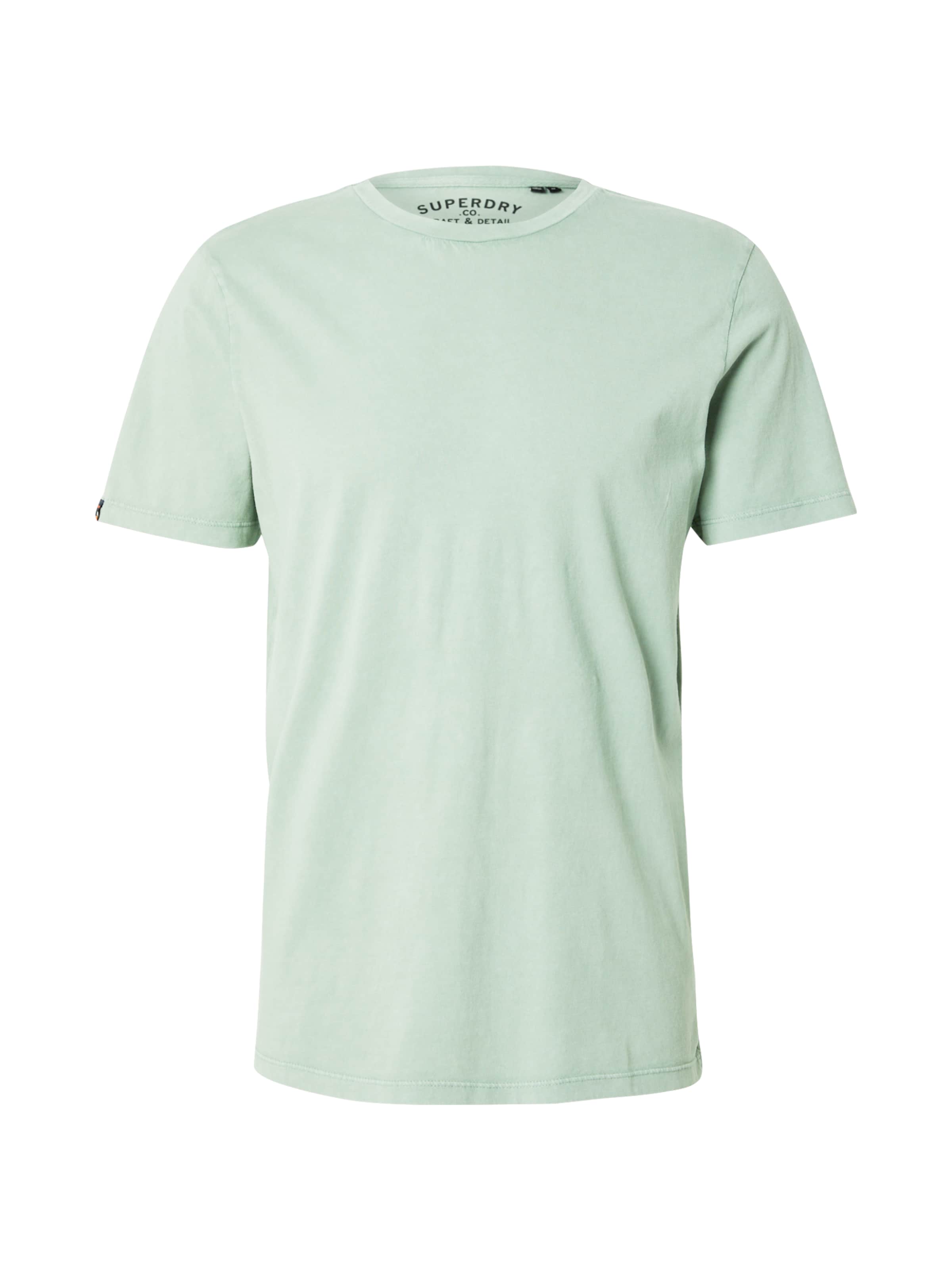 T-Shirt 'Classic Essential' Superdry en vert : devant