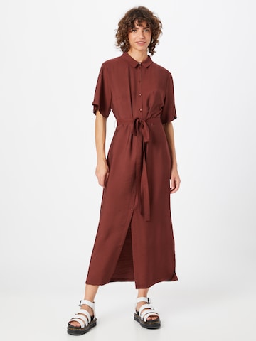 Another Label Sukienka koszulowa 'Sango' w kolorze brązowy: przód