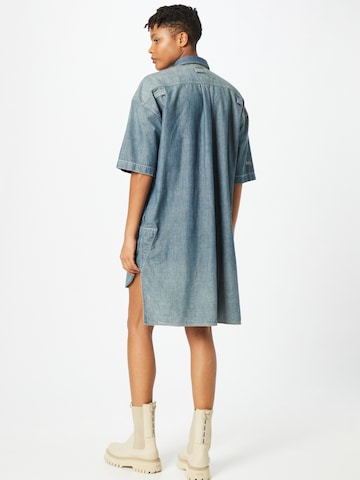 G-Star RAW - Vestido camisero en azul