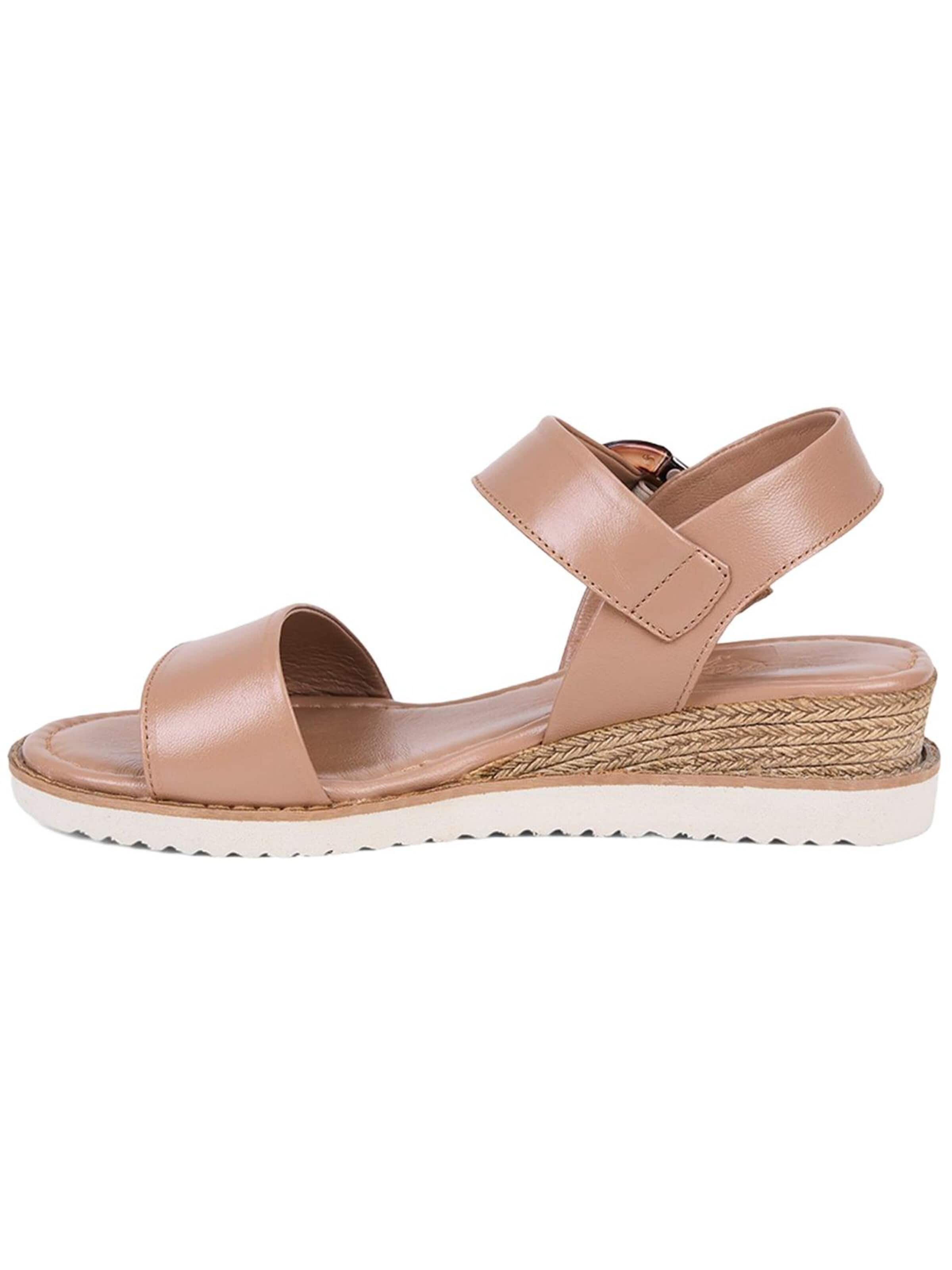Desa Sandaal 'Keilsandalen' in Beige