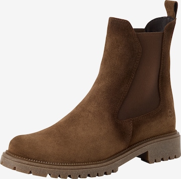 Tamaris Chelsea Boots in Brown: front