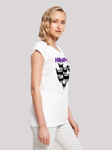 F4NT4STIC T-Shirt 'DC Comis Superhelden Batman Joker Smile' in Weiß