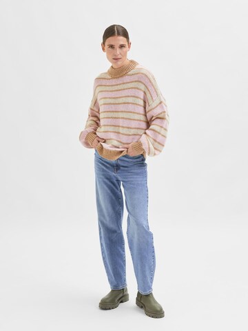 SELECTED FEMME Sweater 'Maren' in Pink