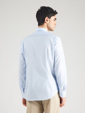 Michael Kors Слим Деловая рубашка в Синий: сзади