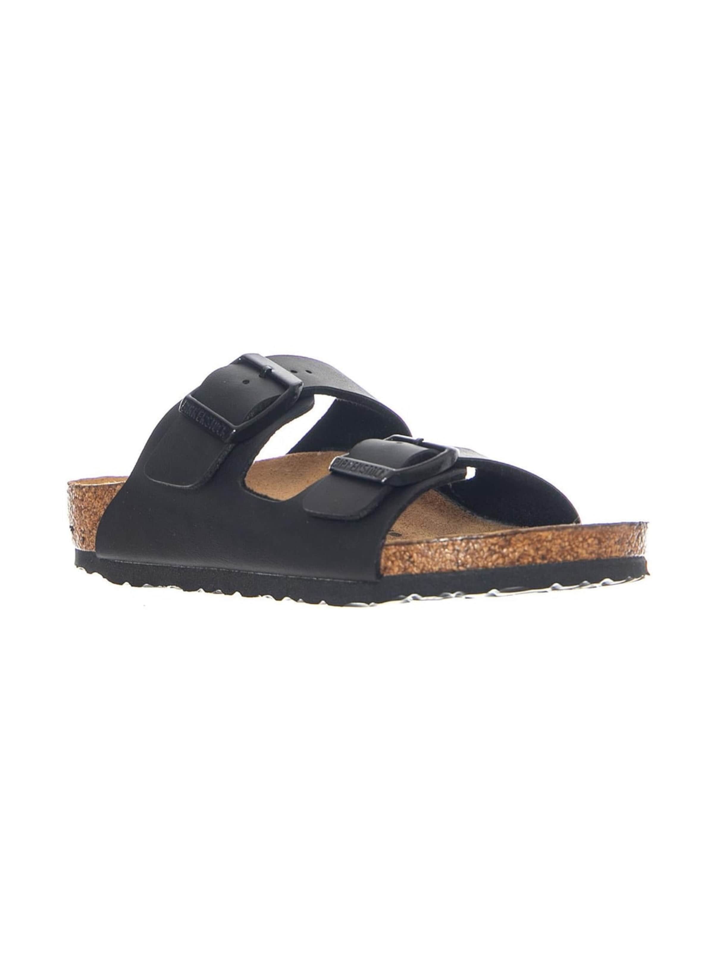 BIRKENSTOCK Sandały 'Arizona Kids Birko Flor Narrow Fit Black' w kolorze czarny: przód