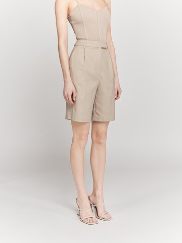 Casa Mara Regular Pants 'BEE' in Beige: front