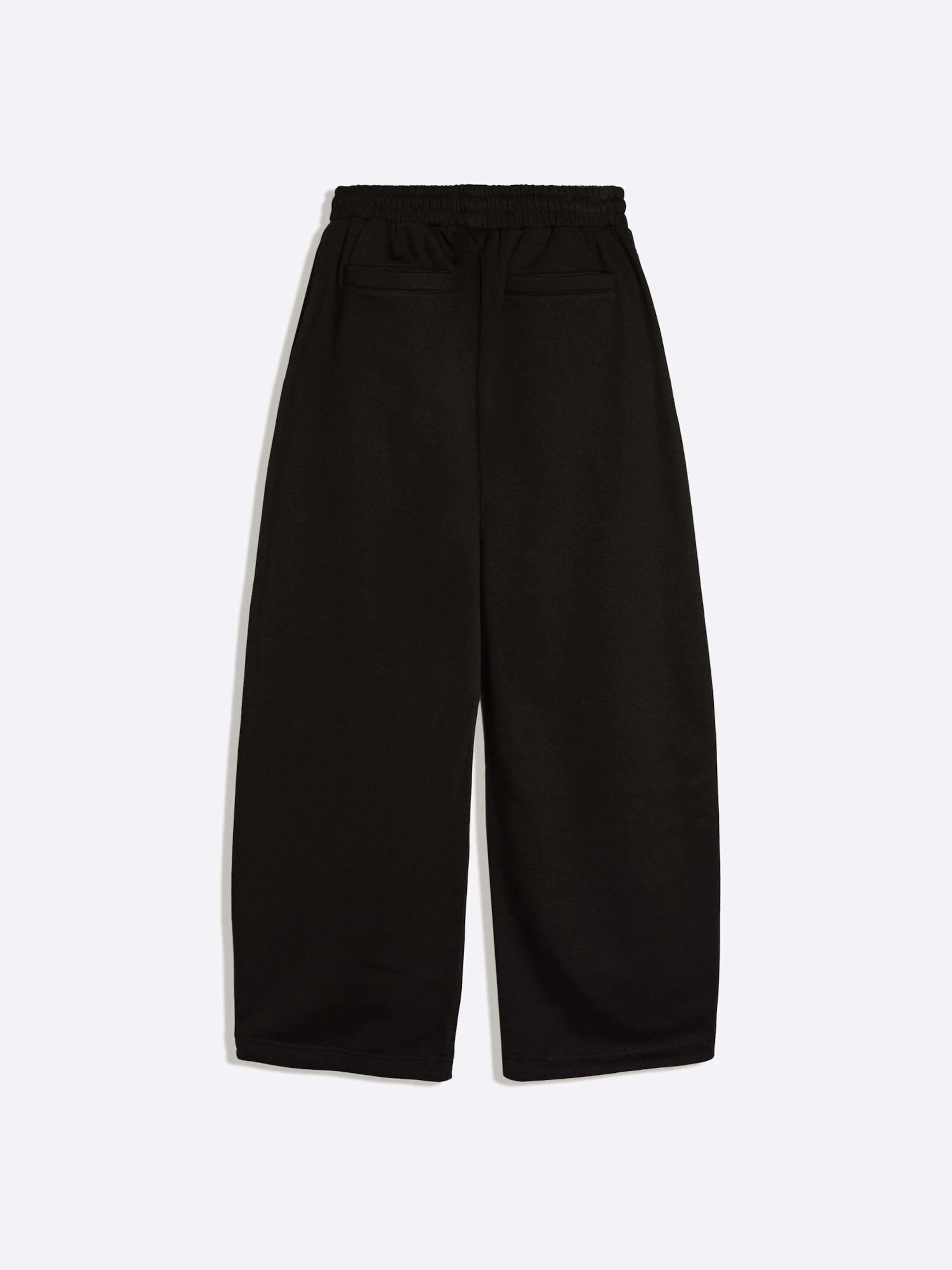 Barrel Pantalon Bershka en noir