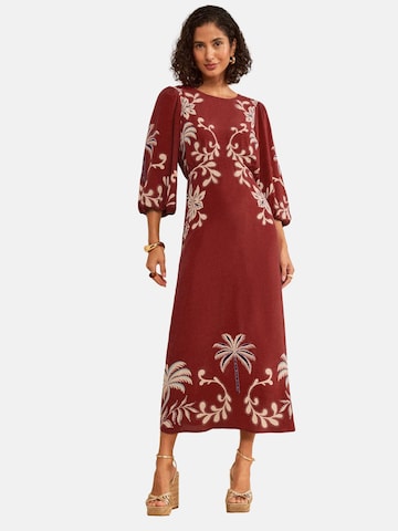 Rochie de la love & roses pe maro: față