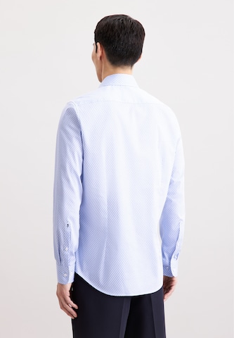 SEIDENSTICKER Slim fit Zakelijk overhemd 'Schwarze Rose' in Blauw