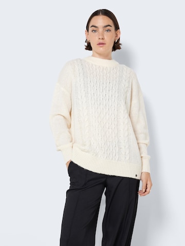 Noisy may Sweater 'Diego' in Beige: front