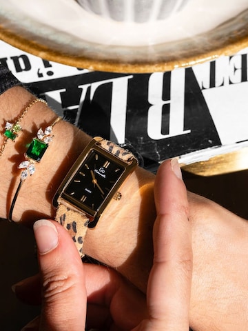GO GirlOnly - Reloj analógico en marrón: frente