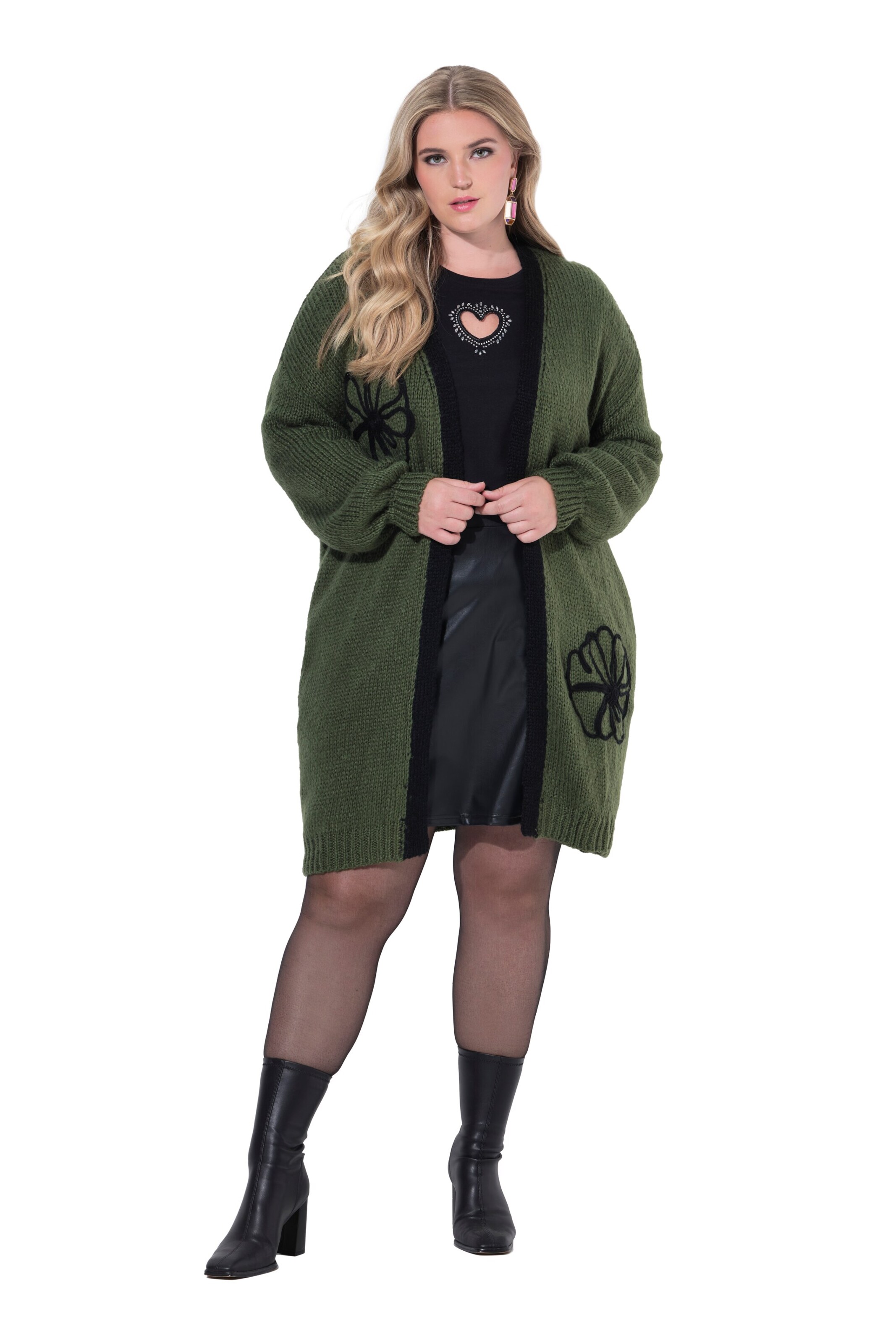 MIAMODA Strickjacke in Grün