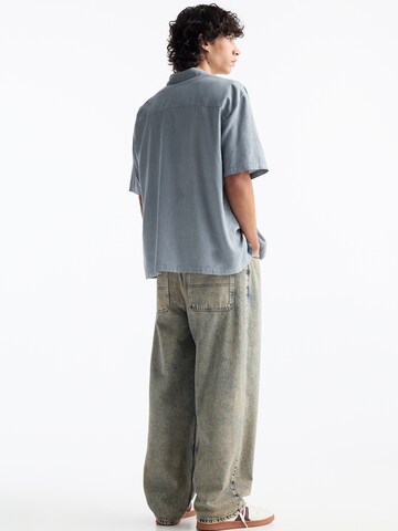 Pull&Bear Comfort fit Overhemd in Grijs