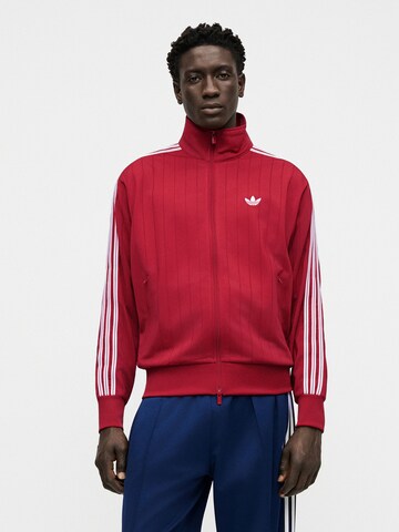 ADIDAS ORIGINALS Between-season jacket 'Firebird Drop Needle' in Red: front