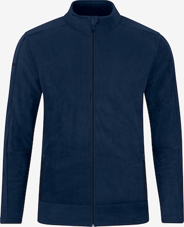 JAKO Athletic Fleece Jacket in Blue: front