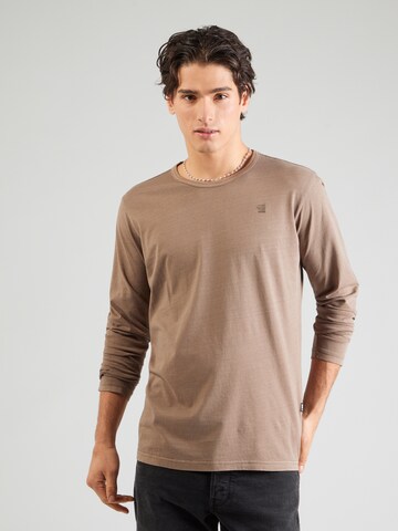 Maglietta di G-STAR in marrone: frontale