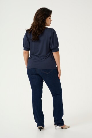 T-shirt 'KC Sissy' KAFFE CURVE en bleu