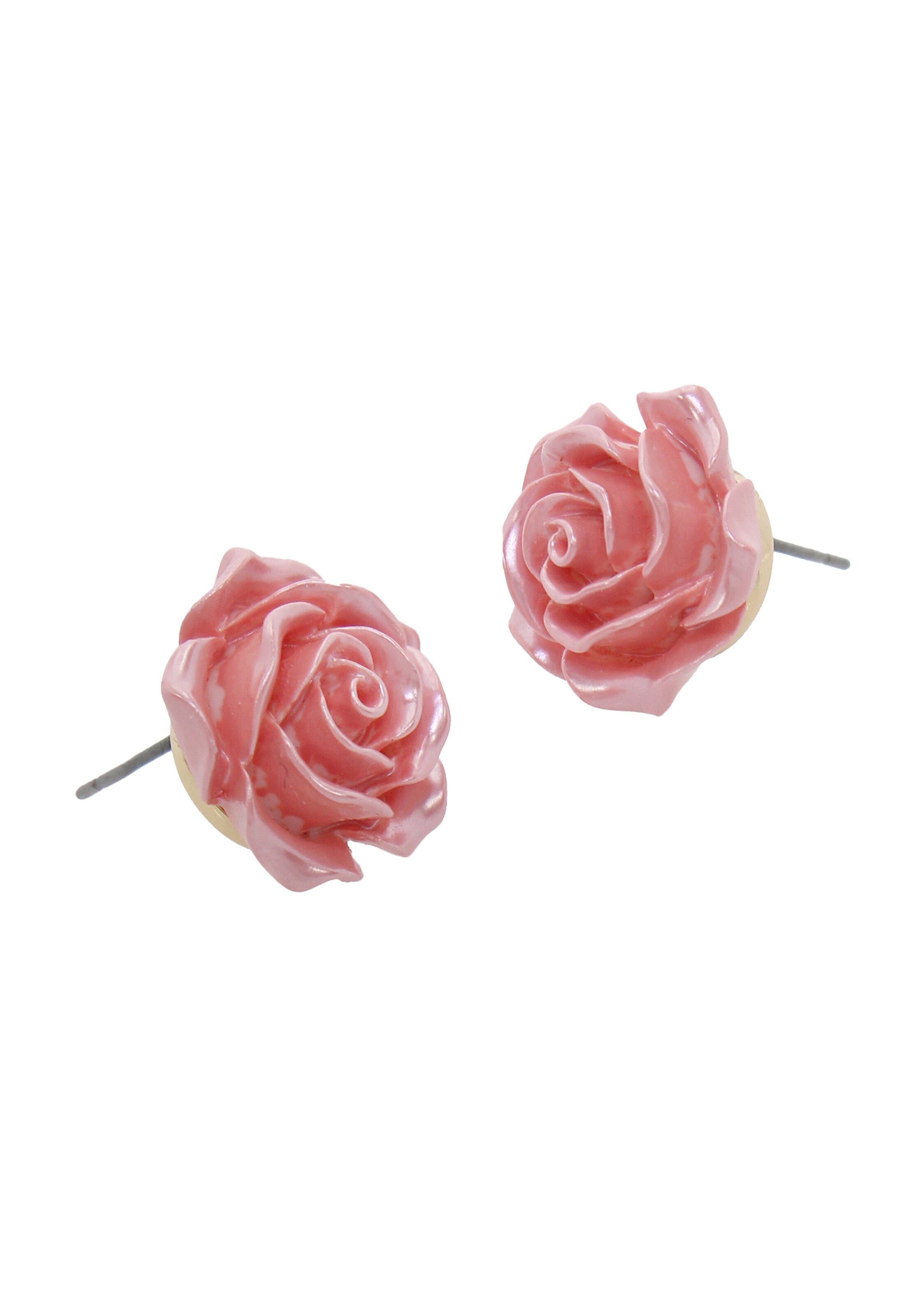 Betsey Johnson Náušnice 'Sweetheart Rose' – pink