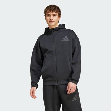 ADIDAS SPORTSWEAR Bluza rozpinana sportowa 'Z.N.E.' w kolorze czarny: przód