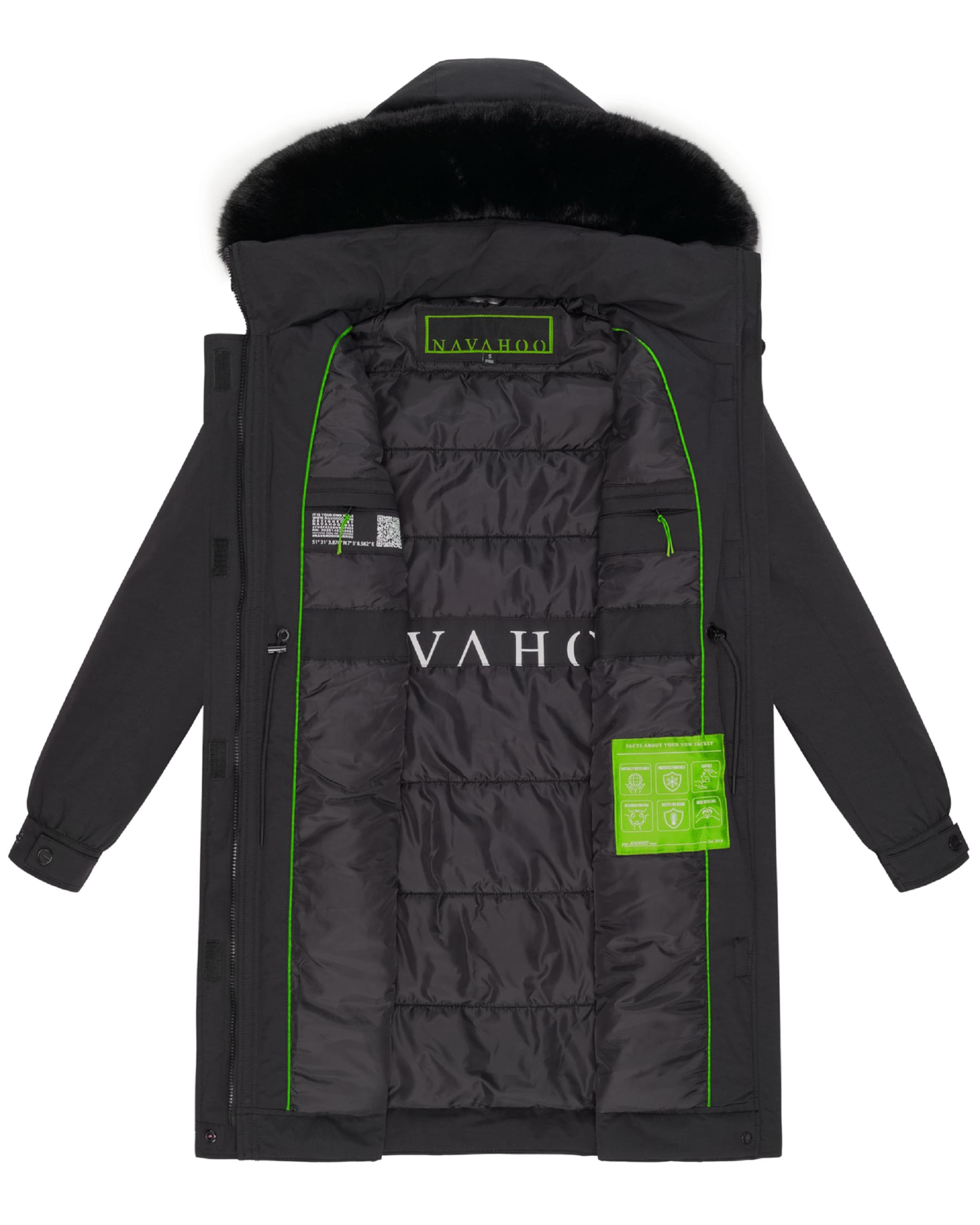 NAVAHOO Átmeneti kabátok 'Kaltwetterretter' - fekete