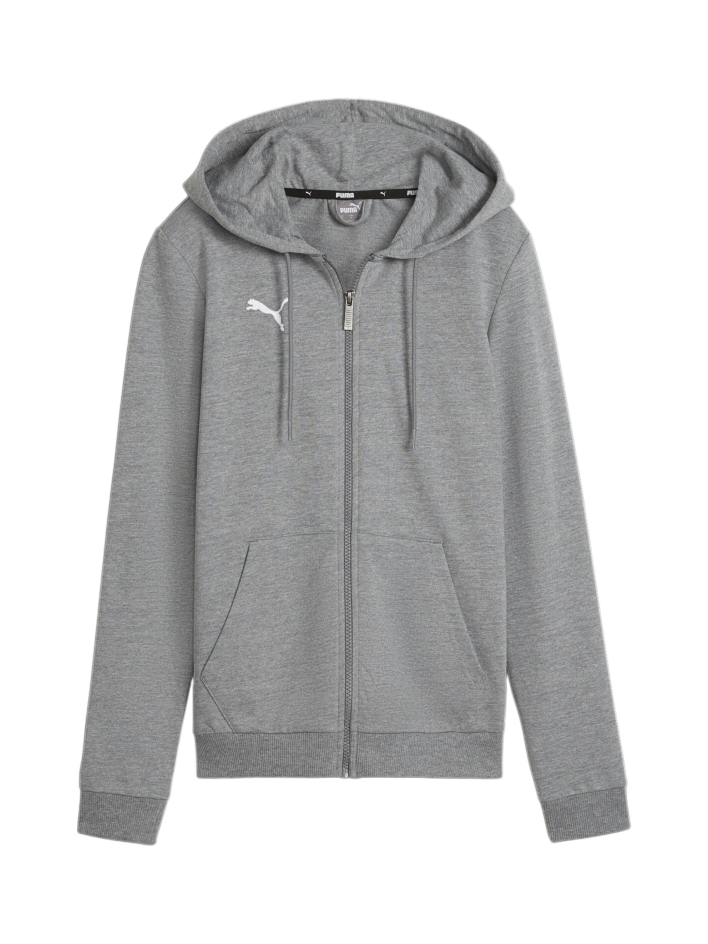 PUMA Sportsweatjacke in Grau: Vorderseite