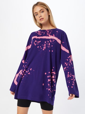 WEEKDAY Shirt 'Chrystanthe' in Purple: front