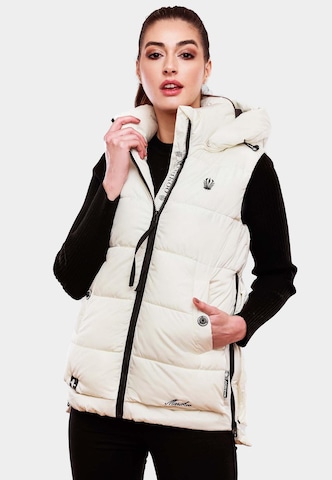 Gilet 'Zarinaa' di MARIKOO in bianco: frontale