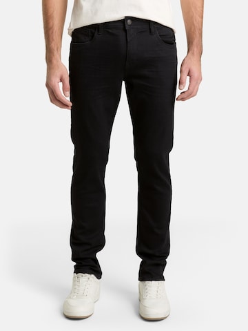 TOM TAILOR DENIM Regular Jeans 'Aedan' in Black: front