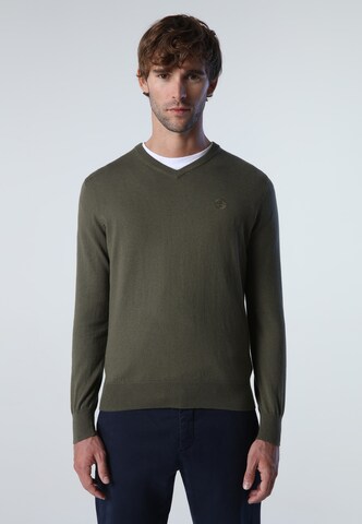 North Sails Sweater in Green: front