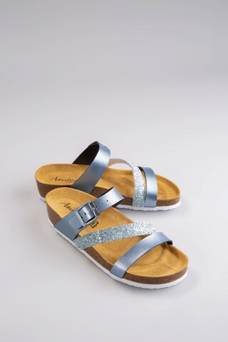 Aniston Mules in Blue