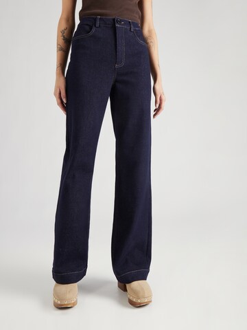 Wide leg Jeans 'Duncan' de la co'couture pe albastru: față