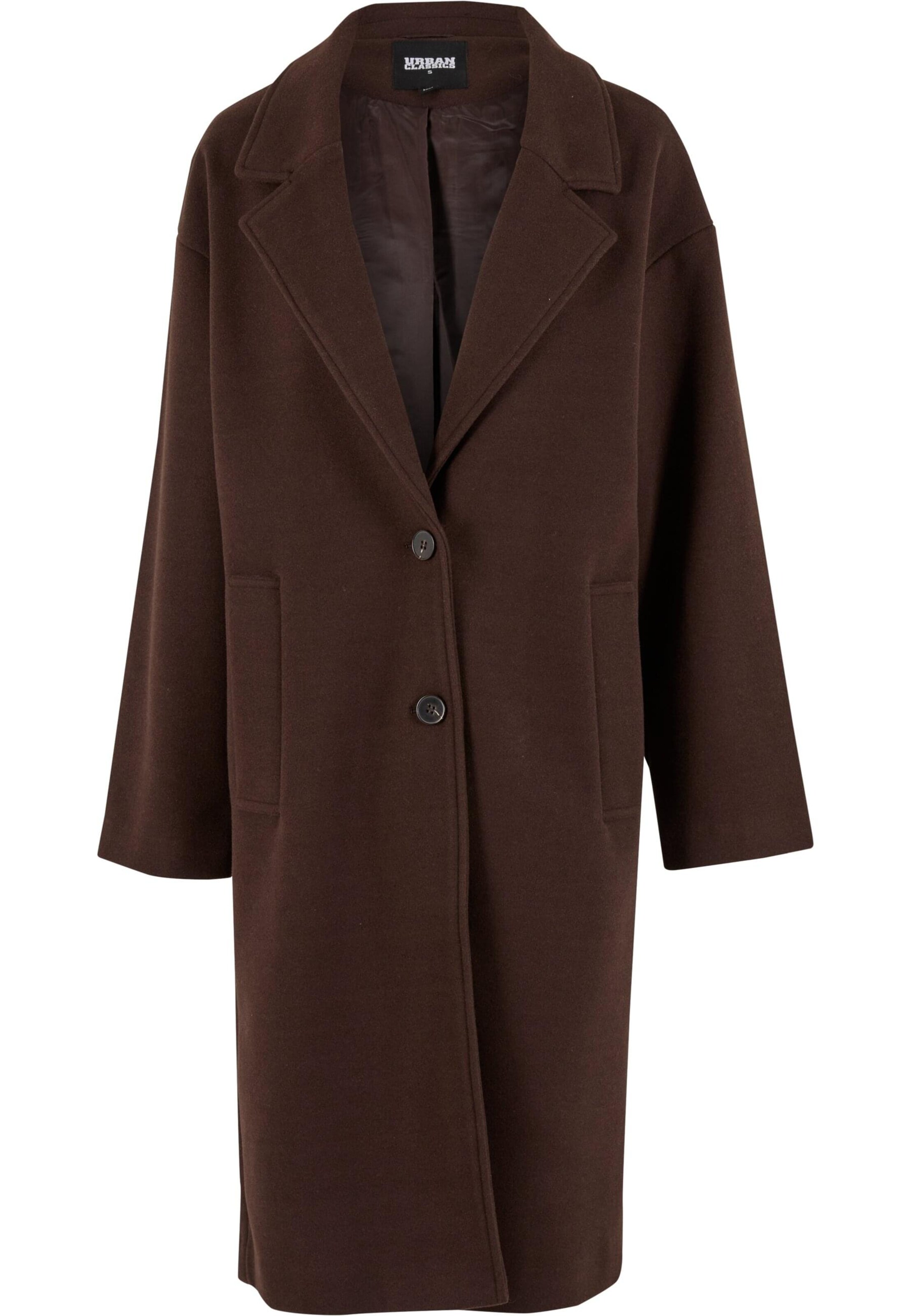Urban Classics Преходно палто в кафяво: отпред