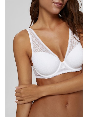 ESPRIT Triangle Bra in White