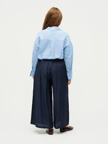 ONLY Carmakoma Wide leg Pants 'CARJoanna' in Blue