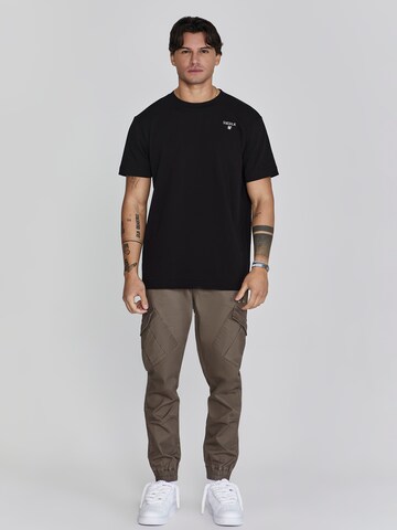 Tapered Pantaloni cargo di SikSilk in marrone
