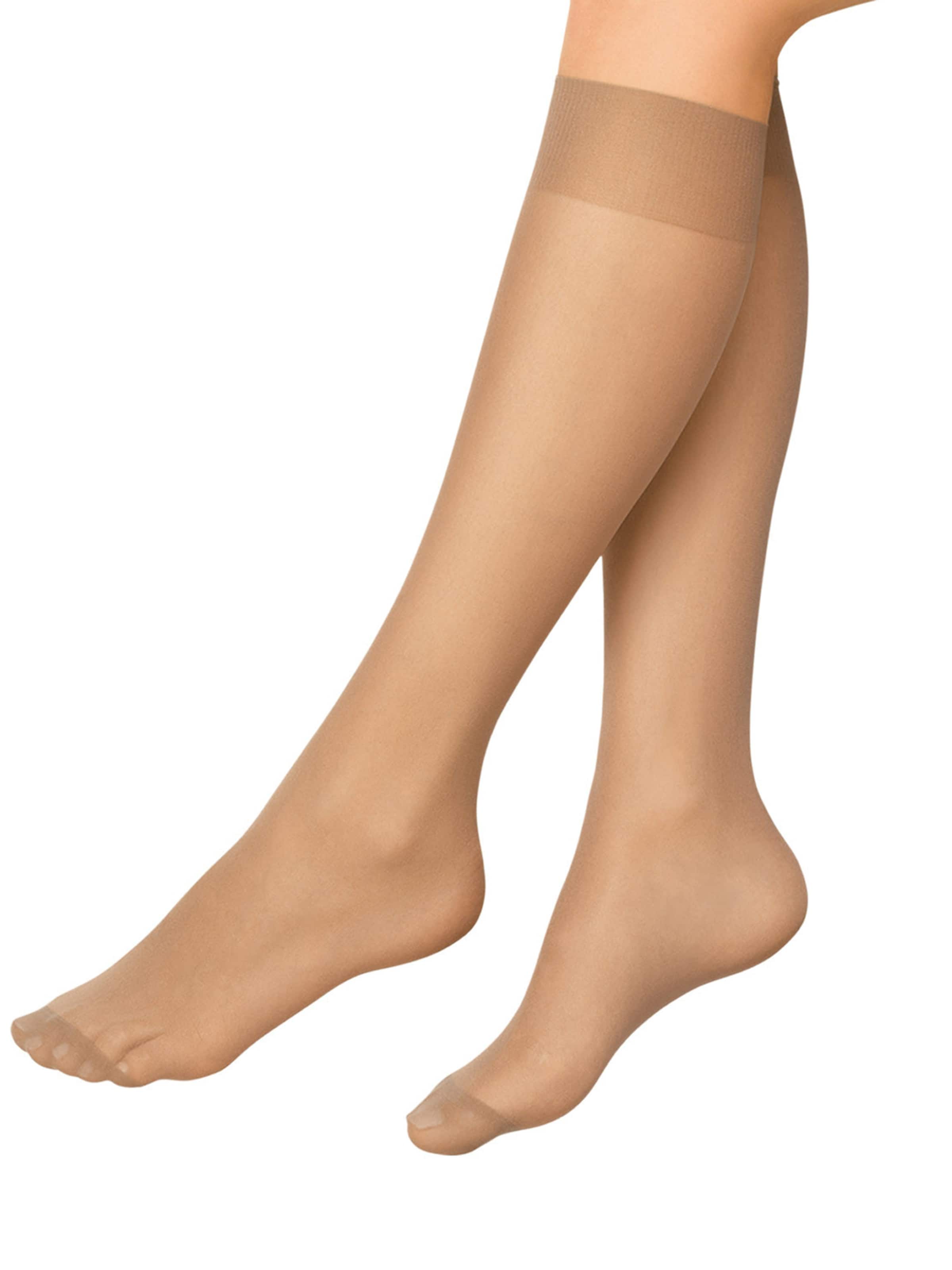 Chaussettes montantes ' 30 DEN ' Nur Die en bronze : devant