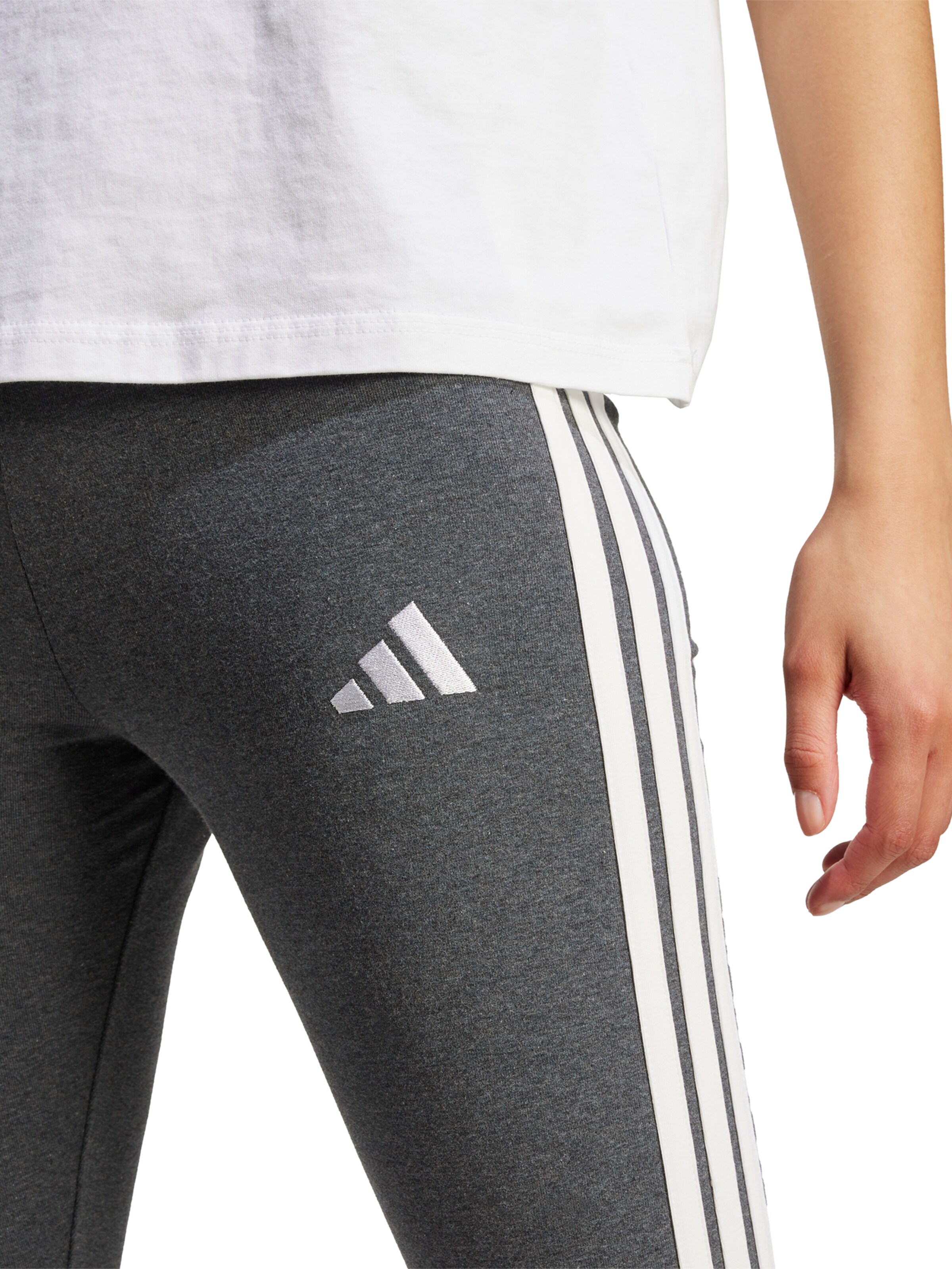 ADIDAS SPORTSWEAR Skinny Παντελόνι φόρμας 'Essentials' σε γκρι