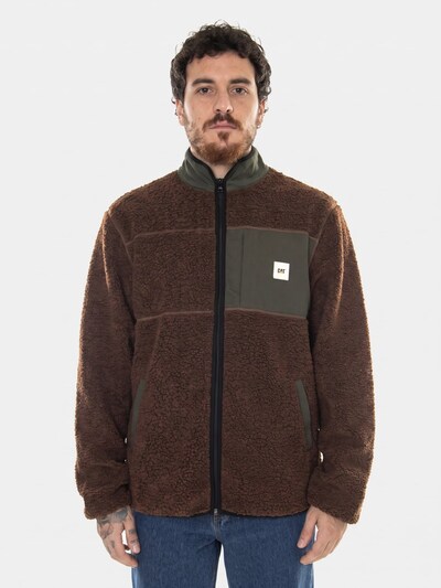 CAT Übergangsjacke 'FULL ZIP SHERPA BROWN'‌‌‌‌‌‌‌ in S in braun, Produktansicht