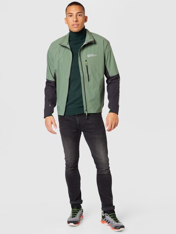 JACK WOLFSKIN Sports jacket in Green