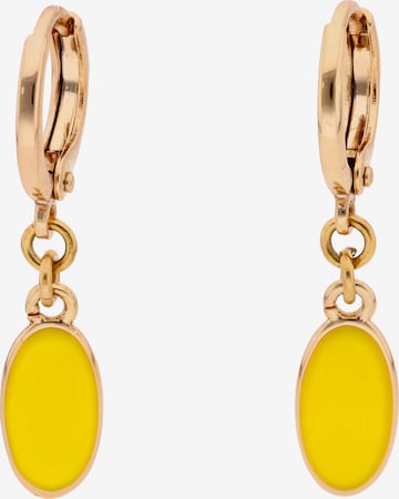 Boucles d'oreilles IZIA en jaune : devant